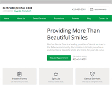 Tablet Screenshot of fletcherdentalcare.com